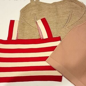 3 Cropped Sweater Tanks